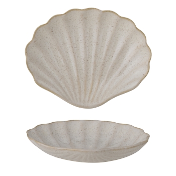 Bloomingville Marin Steingut Tablett Natur - 13,5cm
